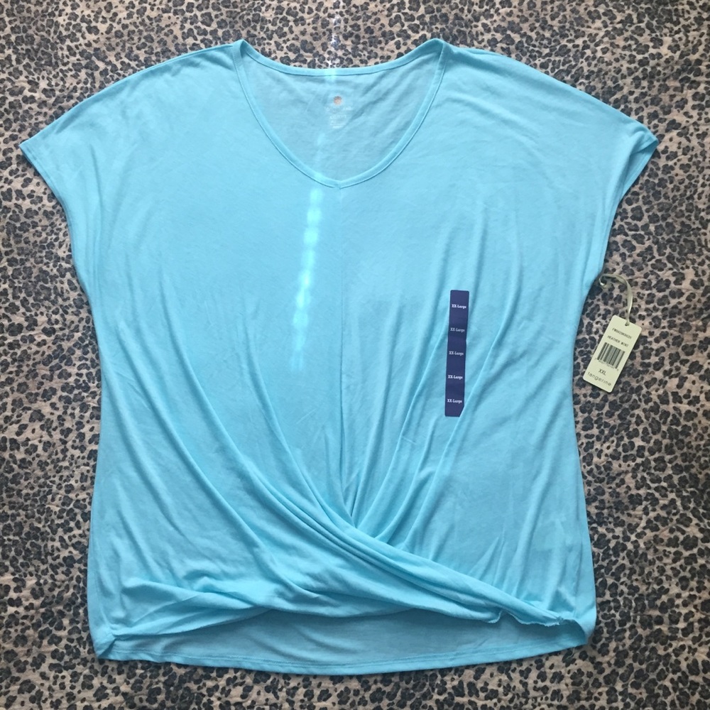 NWT Tangerine Light Turquoise Blouse.